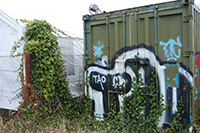 Painted container. Amager
