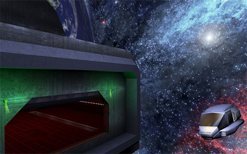 Space station cutscene Space station cutscene