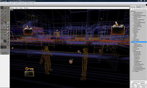 Downtown district wireframe Downtown district wireframe