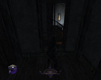 Thief 3: Hey what do you know? If you jump out this window in the tavern, you can grab onto the railing of that balcony. Thief 3: Stonemarket Plaza